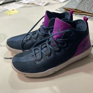 Jordan royal blue and purple mid top